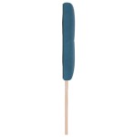 vidaXL Tăblie cap cu lumini cu bandă LED albastru 90 cm Catifea