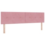 vidaXL Cap de pat LED cu butoane, roz, 90 cm, catifea vidaXL Cap de pat LED cu butoane, roz, 90 cm, catifea