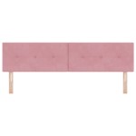 vidaXL Cap de pat LED cu butoane, roz, 90 cm, catifea vidaXL Cap de pat LED cu butoane, roz, 90 cm, catifea