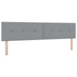 vidaXL Cap de pat LED gri deschis, tapițat și cu butoni, 100 cm, țesătură. vidaXL Cap de pat LED gri deschis, tapițat și cu butoni, 100 cm, țesătură.