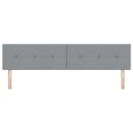 vidaXL Cap de pat LED gri deschis, tapițat și cu butoni, 100 cm, țesătură. vidaXL Cap de pat LED gri deschis, tapițat și cu butoni, 100 cm, țesătură.