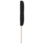 vidaXL Capitonat LED de pat cu butoane negre, 100 cm, țesătură .