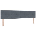 vidaXL Capitonat cu LED Gri închis 100 cm Catifea
