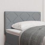Tablă LED vidaXL cu Design Blocuri de Diamant Gri Deschis 80 cm Țesătură