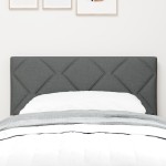 Cap de Pat LED vidaXL cu design de blocuri de diamant gri închis 80 cm țesătură Cap de Pat LED vidaXL cu design de blocuri de diamant gri închis 80 cm țesătură