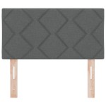 Cap de Pat LED vidaXL cu design de blocuri de diamant gri închis 80 cm țesătură Cap de Pat LED vidaXL cu design de blocuri de diamant gri închis 80 cm țesătură