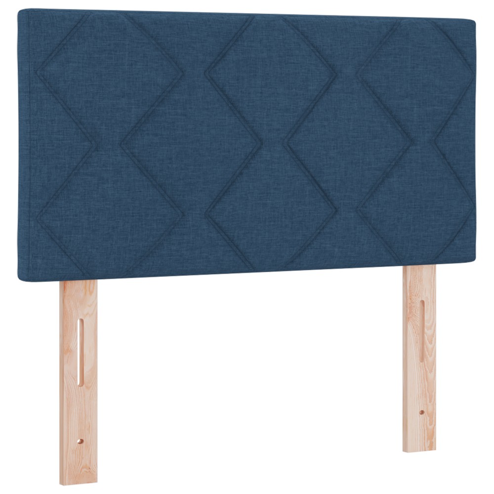 Cap de pat LED vidaXL Design cu blocuri de diamante Albastru 80 cm Țesătură