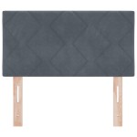 vidaXL Tête de lit LED, design blocuri de diamant, gri închis, 80 cm, velur vidaXL Tête de lit LED, design blocuri de diamant, gri închis, 80 cm, velur