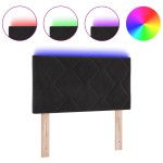 vidaXL Cap de Pat LED design blocuri de diamant negru 80 cm vidaXL Cap de Pat LED design blocuri de diamant negru 80 cm