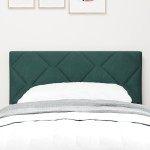 vidaXL Tăblie LED cu lumini cu bandă LED Verde închis 80 cm Catifea