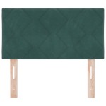 vidaXL Tăblie LED cu lumini cu bandă LED Verde închis 80 cm Catifea