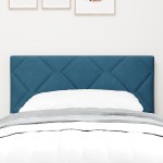 vidaXL Tăblie LED cu lumini cu bandă LED Albastru închis 80 cm Catifea vidaXL Tăblie LED cu lumini cu bandă LED Albastru închis 80 cm Catifea