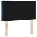 vidaXL Tăblie LED cu lumini cu bandă LED Albastru închis 80 cm Catifea vidaXL Tăblie LED cu lumini cu bandă LED Albastru închis 80 cm Catifea