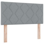 Cap de Pat LED vidaXL Design Blocuri de diamant Gri deschis 90 cm Țesătură Cap de Pat LED vidaXL Design Blocuri de diamant Gri deschis 90 cm Țesătură