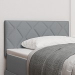Cap de Pat LED vidaXL Design Blocuri de diamant Gri deschis 90 cm Țesătură Cap de Pat LED vidaXL Design Blocuri de diamant Gri deschis 90 cm Țesătură