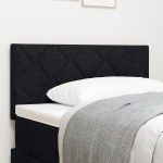 Cap de pat LED vidaXL cu design de blocuri diamantate Negru 90 cm Țesătură Cap de pat LED vidaXL cu design de blocuri diamantate Negru 90 cm Țesătură