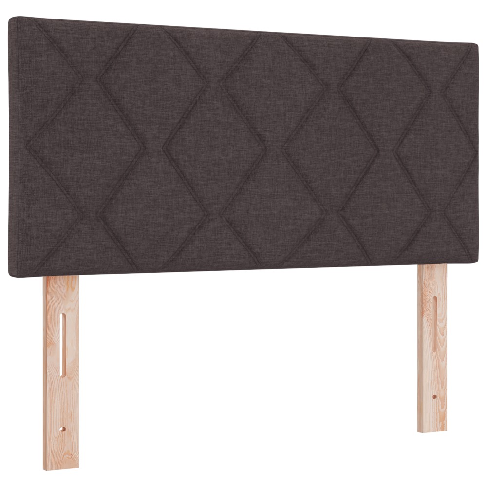 Tăblie LED vidaXL Design Blocuri cu Diamant Maro închis 90 cm Țesătură