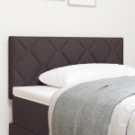 Tăblie LED vidaXL Design Blocuri cu Diamant Maro închis 90 cm Țesătură