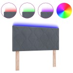 vidaXL <strong>Cap de Pat LED cu Blocuri de Diamant</strong> în gri închis, de 90 cm, din catifea. vidaXL <strong>Cap de Pat LED cu Blocuri de Diamant</strong> în gri închis, de 90 cm, din catifea.