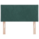 vidaXL Tăblie LED cu lumini cu bandă LED Verde închis 90 cm Catifea