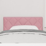 vidaXL Cap de pat LED design blocuri de diamant roz 90 cm vidaXL Cap de pat LED design blocuri de diamant roz 90 cm