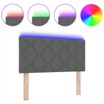 Tăblie LED vidaXL Design blocuri în formă de diamant gri închis 100 cm țesătură Tăblie LED vidaXL Design blocuri în formă de diamant gri închis 100 cm țesătură