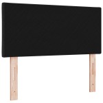 vidaXL Tăblie cap cu lumini cu bandă LED Negru 100 cm țesătură