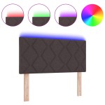 Tăblie LED vidaXL Design blocuri de diamant Maro închis 100 cm Țesătură Tăblie LED vidaXL Design blocuri de diamant Maro închis 100 cm Țesătură