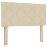 vidaXL Cap de pat LED design blocuri de diamant crem 100 cm tapițat vidaXL Cap de pat LED design blocuri de diamant crem 100 cm tapițat