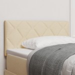 vidaXL Cap de pat LED design blocuri de diamant crem 100 cm tapițat vidaXL Cap de pat LED design blocuri de diamant crem 100 cm tapițat