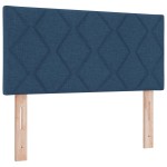 Cap headboard LED albastru cu design de blocuri de diamant, 100 cm din material textil Cap headboard LED albastru cu design de blocuri de diamant, 100 cm din material textil