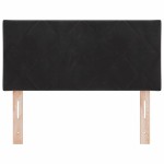 vidaXL Tăblie LED cu lumini cu bandă LED Argyle Negru 100 cm Catifea vidaXL Tăblie LED cu lumini cu bandă LED Argyle Negru 100 cm Catifea