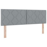Cap de Pat LED vidaXL cu Blocuri de Diamante Gri deschis 160 cm Țesătură Cap de Pat LED vidaXL cu Blocuri de Diamante Gri deschis 160 cm Țesătură
