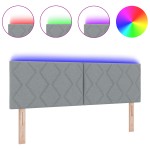 Cap de Pat LED vidaXL cu Blocuri de Diamante Gri deschis 160 cm Țesătură Cap de Pat LED vidaXL cu Blocuri de Diamante Gri deschis 160 cm Țesătură