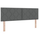 Cap de Pat LED vidaXL cu Design în Pătrate de Diamant Gri închis 160 cm Țesătură Cap de Pat LED vidaXL cu Design în Pătrate de Diamant Gri închis 160 cm Țesătură