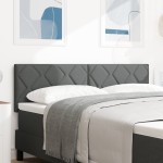 Cap de Pat LED vidaXL cu Design în Pătrate de Diamant Gri închis 160 cm Țesătură Cap de Pat LED vidaXL cu Design în Pătrate de Diamant Gri închis 160 cm Țesătură