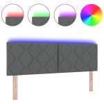 Cap de Pat LED vidaXL cu Design în Pătrate de Diamant Gri închis 160 cm Țesătură Cap de Pat LED vidaXL cu Design în Pătrate de Diamant Gri închis 160 cm Țesătură