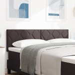 Cap de pat LED vidaXL cu design blocuri în diamant maro închis 160 cm țesătură Cap de pat LED vidaXL cu design blocuri în diamant maro închis 160 cm țesătură