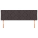 Cap de pat LED vidaXL cu design blocuri în diamant maro închis 160 cm țesătură Cap de pat LED vidaXL cu design blocuri în diamant maro închis 160 cm țesătură