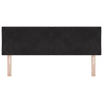 vidaXL Tăblie LED cu lumini cu bandă LED Manual Negru 160 cm Catifea