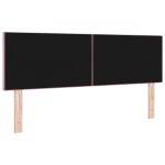 vidaXL Tăblie LED cu lumini cu bandă LED Geometric Roz 160 cm Catifea vidaXL Tăblie LED cu lumini cu bandă LED Geometric Roz 160 cm Catifea
