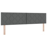 vidaXL Cap de Pat LED Design Blocuri în Diamant Gri Întunecat 180 cm Țesătură vidaXL Cap de Pat LED Design Blocuri în Diamant Gri Întunecat 180 cm Țesătură
