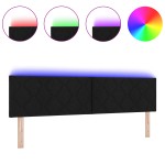 Cap de pat LED vidaXL Design cu blocuri de diamant Negru 180 cm Țesătură Cap de pat LED vidaXL Design cu blocuri de diamant Negru 180 cm Țesătură