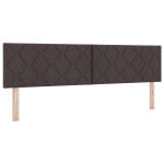 Cap de pat LED vidaXL cu design blocuri diamant maron închis 180 cm țesătură Cap de pat LED vidaXL cu design blocuri diamant maron închis 180 cm țesătură