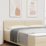 Cap de Pat LED vidaXL Design Geometric Crem 180 cm Țesătură Cap de Pat LED vidaXL Design Geometric Crem 180 cm Țesătură