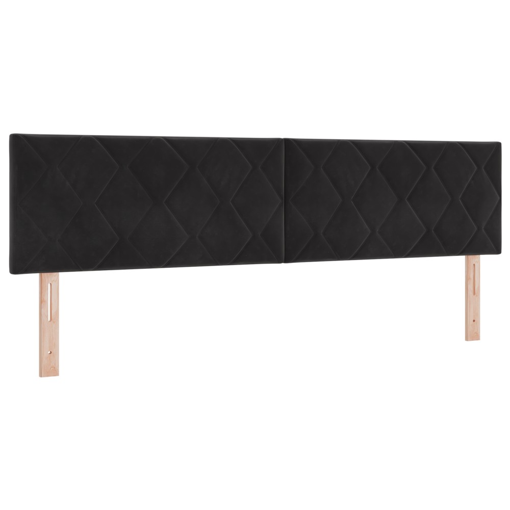 vidaXL Cap de pat LED Diamante Negru 180 cm