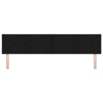 Cap de pat LED vidaXL cu design în blocuri de diamant negru 200 cm țesătură Cap de pat LED vidaXL cu design în blocuri de diamant negru 200 cm țesătură