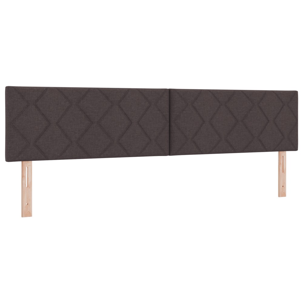 vidaXL Cap Futon LED Set de 2 Maro închis Țesătură 200 cm Modern