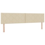 Cap headboard LED vidaXL Design blocuri de diamant Crem 200 cm Țesătură Cap headboard LED vidaXL Design blocuri de diamant Crem 200 cm Țesătură