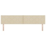 Cap headboard LED vidaXL Design blocuri de diamant Crem 200 cm Țesătură Cap headboard LED vidaXL Design blocuri de diamant Crem 200 cm Țesătură